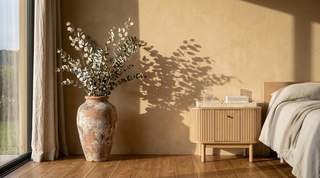 Terracotta Urn & Eucalyptus